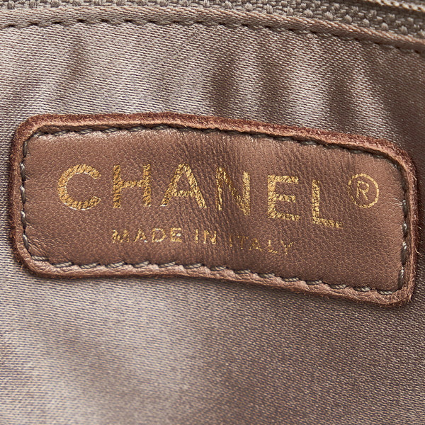 シャネル ココマーク ホワイト キャビアスキン チェーン ショルダーバッグ レディース CHANEL 【中古】