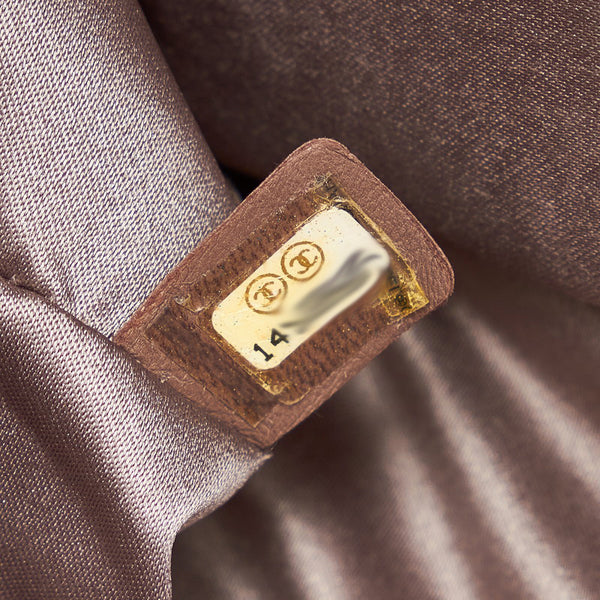 シャネル ココマーク ホワイト キャビアスキン チェーン ショルダーバッグ レディース CHANEL 【中古】