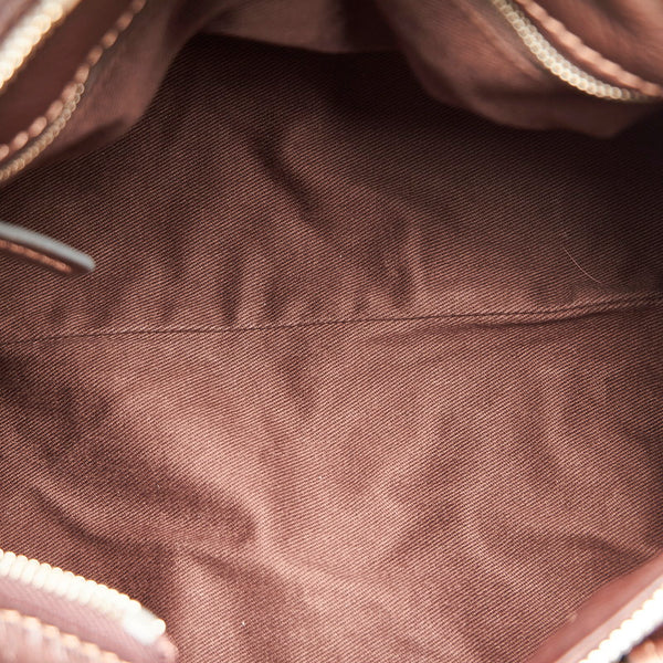 クロエ パディントン  ブラウン レザー ハンドバッグ レディース Chloe 【中古】