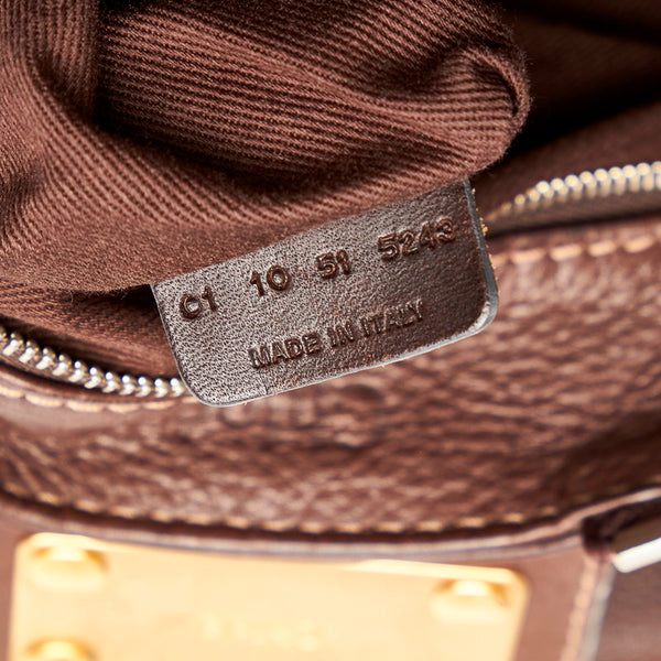 クロエ パディントン  ブラウン レザー ハンドバッグ レディース Chloe 【中古】