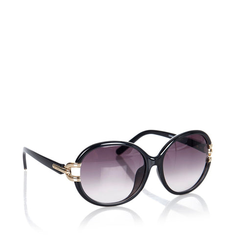 クロエ CE696SA ブラック プラスチック サングラス レディース Chloe 【中古】