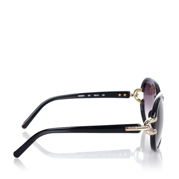 クロエ CE696SA ブラック プラスチック サングラス レディース Chloe 【中古】