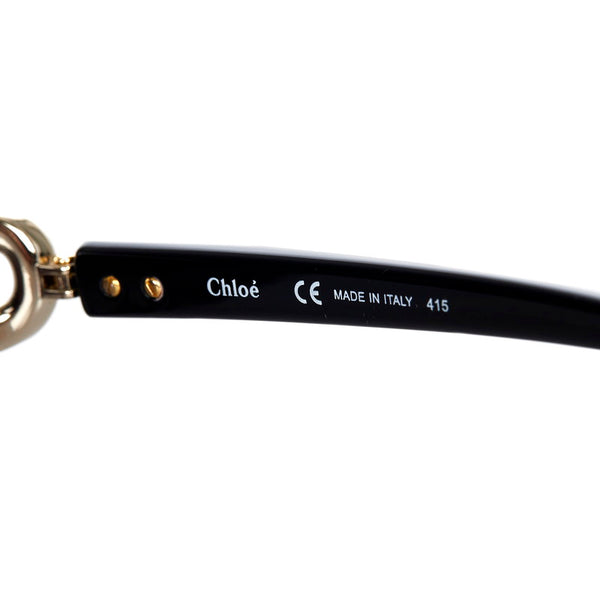 クロエ CE696SA ブラック プラスチック サングラス レディース Chloe 【中古】