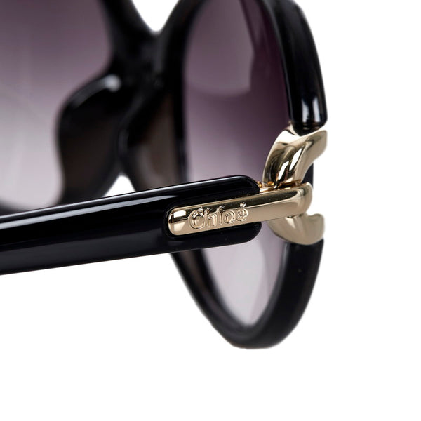 クロエ CE696SA ブラック プラスチック サングラス レディース Chloe 【中古】