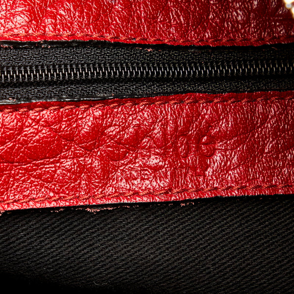 クロエ レッド レザー ショルダーバッグ レディース Chloe 【中古】