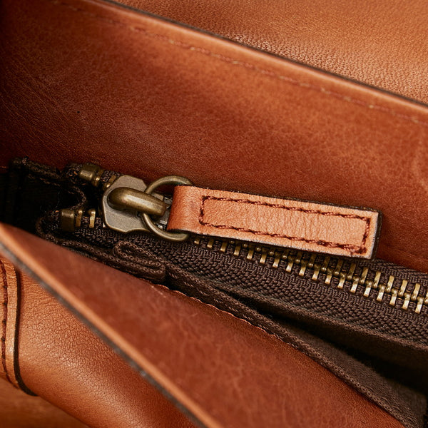 クロエ ブラウン レザー 斜め掛け ショルダーバッグ レディース Chloe 【中古】