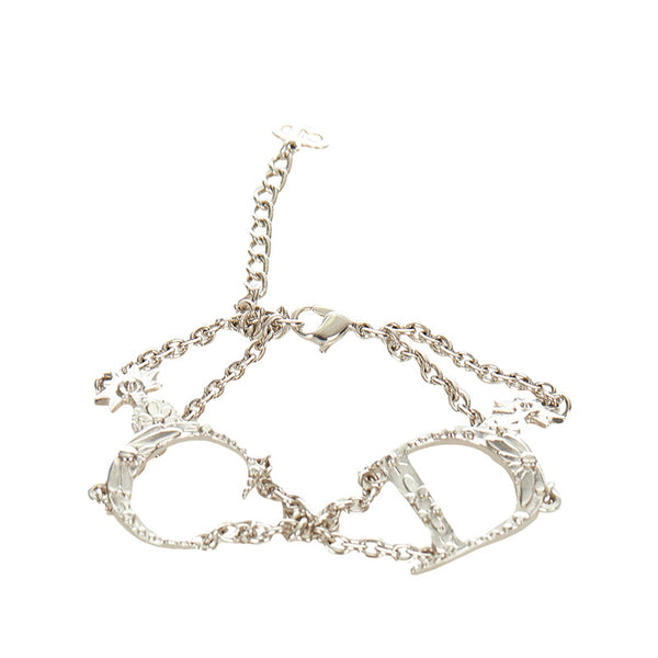 クリスチャンディオール シルバー メタル ブレスレット レディース Christian Dior 【中古】
