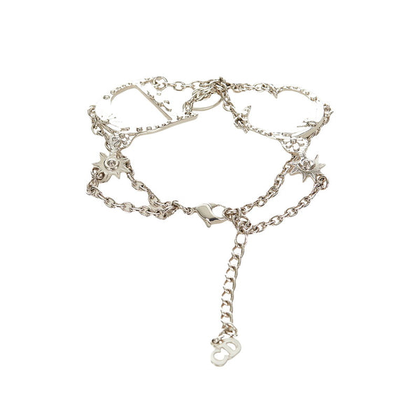 クリスチャンディオール シルバー メタル ブレスレット レディース Christian Dior 【中古】