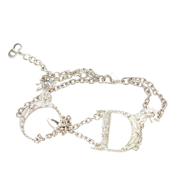 クリスチャンディオール シルバー メタル ブレスレット レディース Christian Dior 【中古】