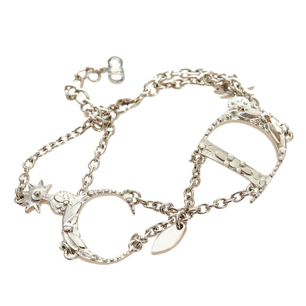 クリスチャンディオール シルバー メタル ブレスレット レディース Christian Dior 【中古】