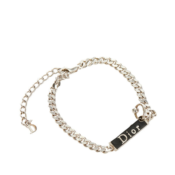 クリスチャンディオール シルバー メタル ブレスレット レディース Christian Dior 【中古】