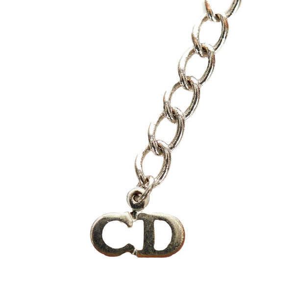ディオール シルバー メタル CDロゴ   リンゴ ネックレス レディース Dior 【中古】
