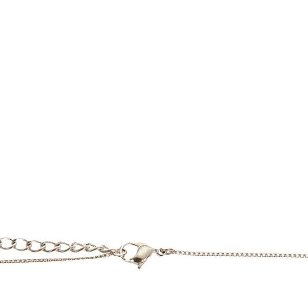 ディオール シルバー メタル CDロゴ   リンゴ ネックレス レディース Dior 【中古】
