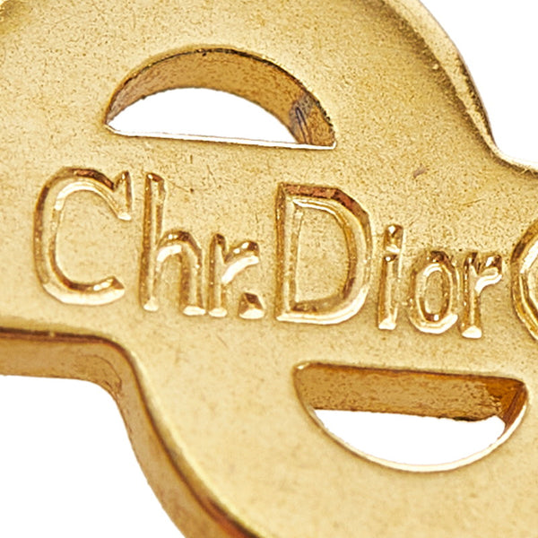 ディオール ラインストーン ネックレス ゴールド メッキ レディース Dior 【中古】