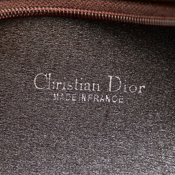 クリスチャンディオール トロッター ＣＤロゴ ブラウン キャンバス レザー 肩掛け ショルダーバッグ レディース Christian Dior 【中古】