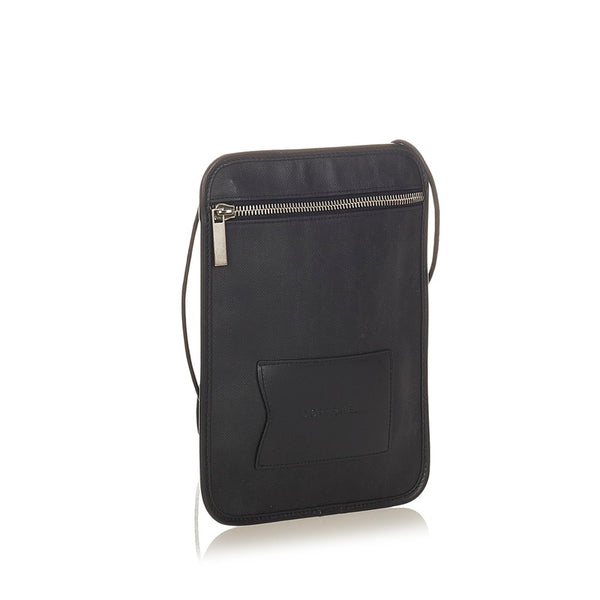 クリスチャンディオール トロッター ブラック PVC レザー 斜め掛け ショルダーバッグ レディース Christian Dior 【中古】