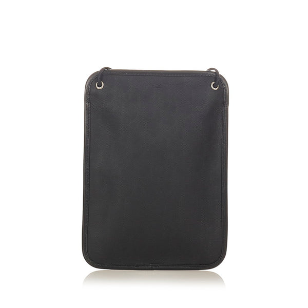 クリスチャンディオール トロッター ブラック PVC レザー 斜め掛け ショルダーバッグ レディース Christian Dior 【中古】