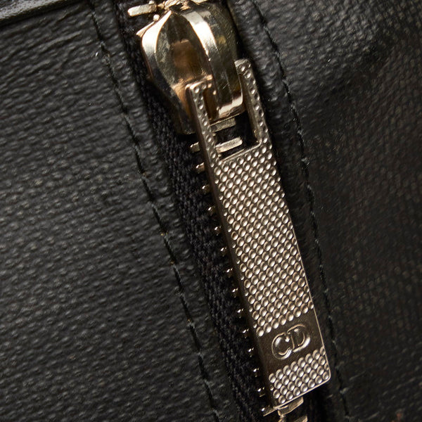 クリスチャンディオール トロッター ブラック PVC レザー 斜め掛け ショルダーバッグ レディース Christian Dior 【中古】