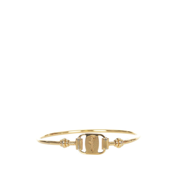 サルヴァトーレフェラガモ ゴールド メッキ ヴァラ ブレスレット レディース Salvatore Ferragamo 【中古】