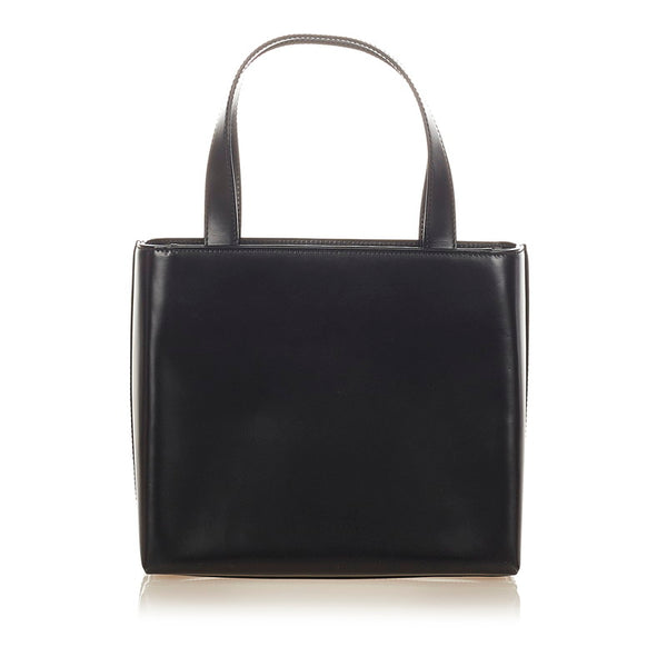 サルヴァトーレフェラガモ ガンチーニ AQ-21 9243 ブラック レザー ハンドバッグ ショルダーバッグ２WAY レディース Salvatore Ferragamo 【中古】