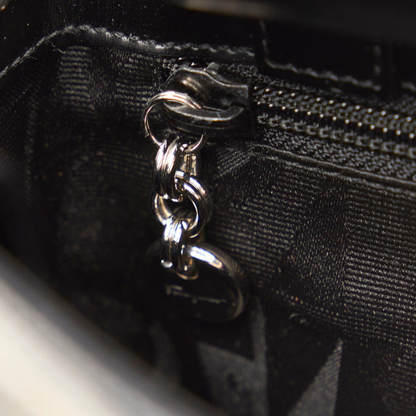 サルヴァトーレフェラガモ ガンチーニ AQ-21 9243 ブラック レザー ハンドバッグ ショルダーバッグ２WAY レディース Salvatore Ferragamo 【中古】