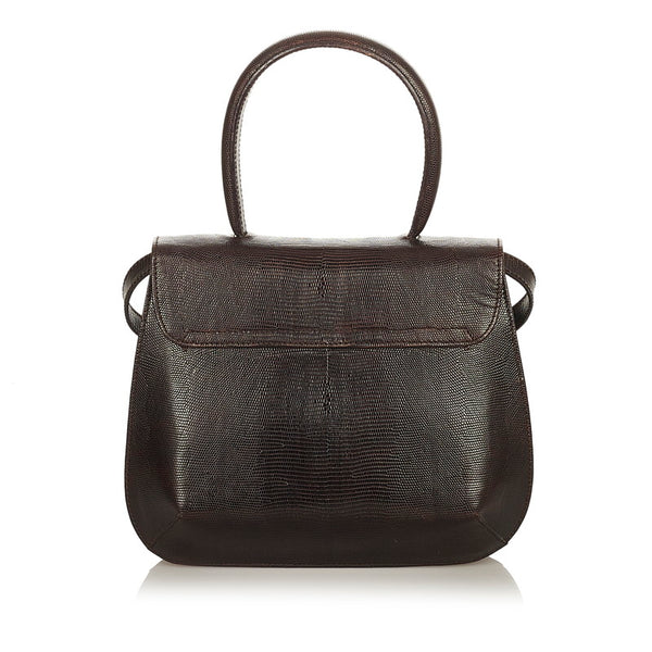 サルヴァトーレフェラガモ ハンドバッグ ショルダーバッグ 2WAY DK-21 6191 ブラウン レザー レディース Salvatore Ferragamo 【中古】