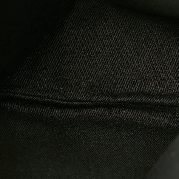 サルヴァトーレフェラガモ ロゴ ストラップ FZ-24 8106 ブラック レザー 斜め掛け ショルダーバッグ メンズ Salvatore Ferragamo 【中古】