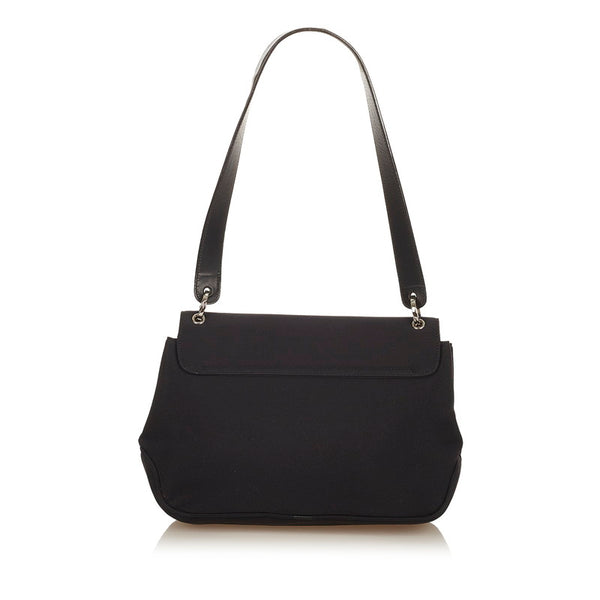 サルヴァトーレフェラガモ ヴァラ BZ-21 8188 ブラック ナイロン レザー 肩掛け ショルダーバッグ レディース Salvatore Ferragamo 【中古】