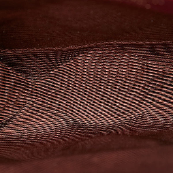 サルヴァトーレフェラガモ ヴァラリボン AU-22 C150 パープル レザー チェーン 肩掛け ショルダーバッグ レディース Salvatore Ferragamo 【中古】