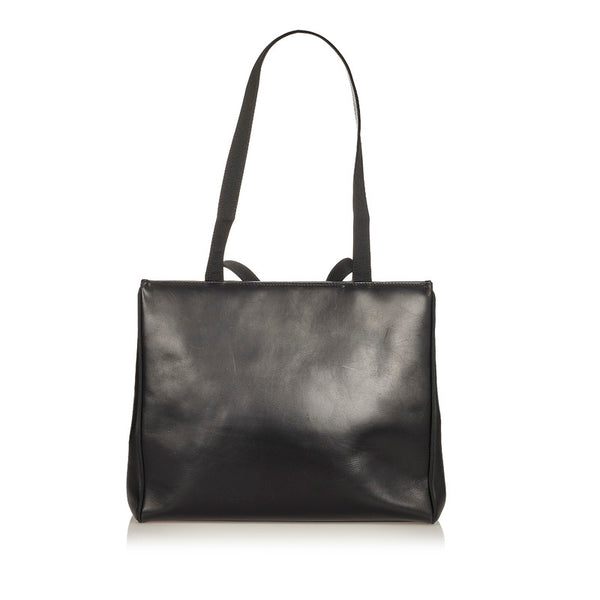 サルヴァトーレフェラガモ ヴァラ  AQ21 2530 ブラック レザー トートバッグ レディース Salvatore Ferragamo 【中古】