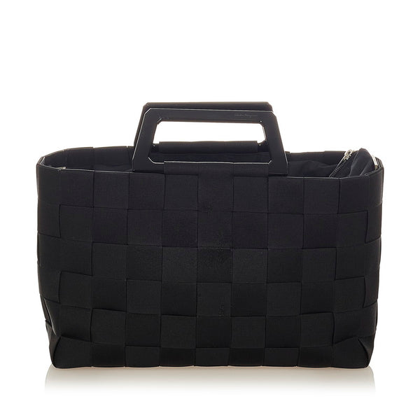 サルヴァトーレフェラガモ DV-21 0288 ブラック ナイロン ハンドバッグ レディース Salvatore Ferragamo 【中古】