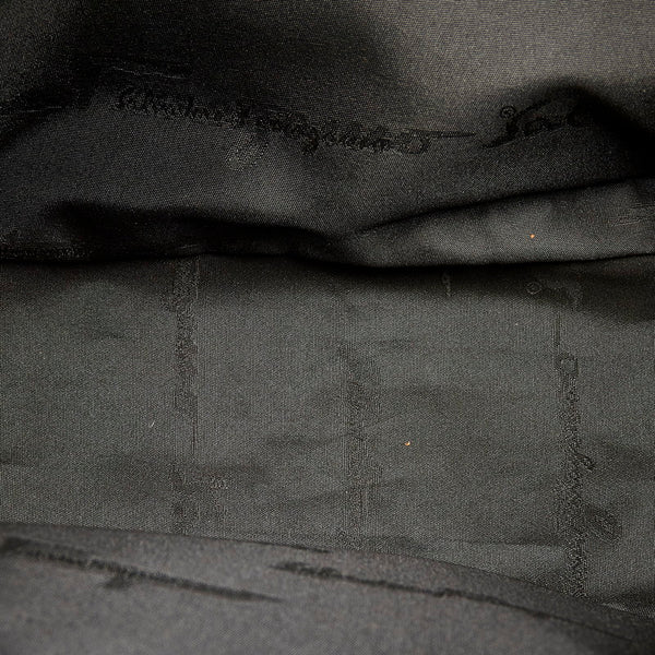 サルヴァトーレフェラガモ DV-21 0288 ブラック ナイロン ハンドバッグ レディース Salvatore Ferragamo 【中古】