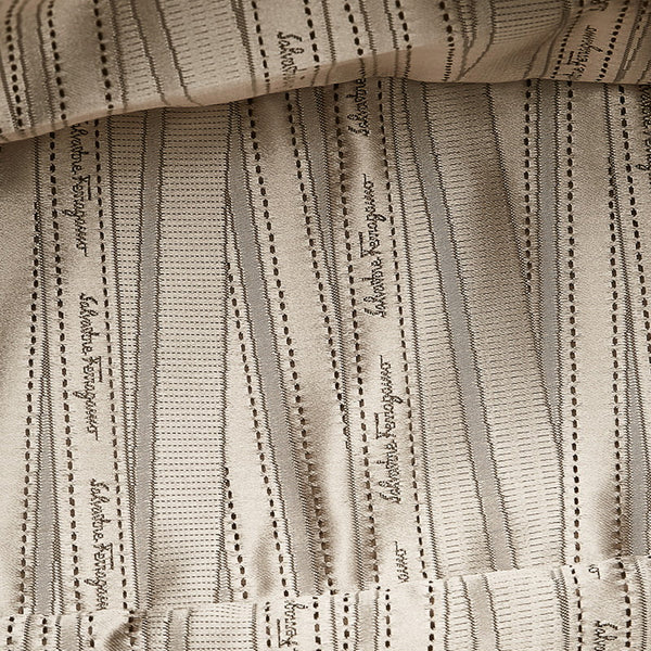 サルヴァトーレフェラガモ ガンチーニ EE21-A069 メタリックブラック グレー レザー トートバッグ レディース Salvatore Ferragamo 【中古】