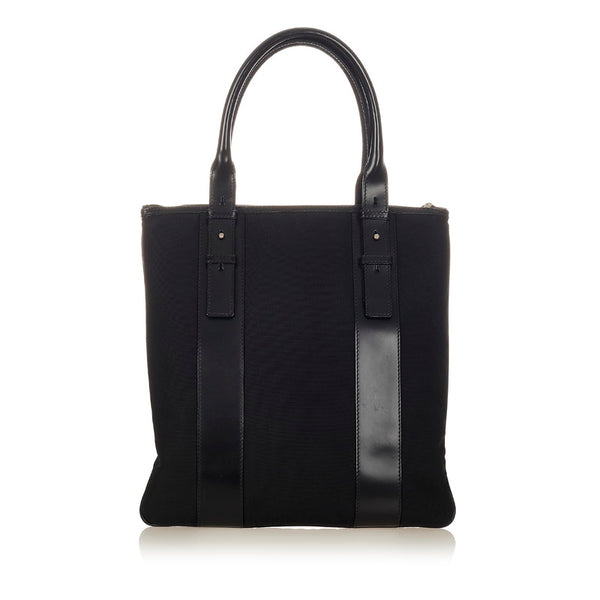 サルヴァトーレフェラガモ トートバッグ AU-24 6537 ブラック ナイロン レザー レディース Salvatore Ferragamo 【中古】