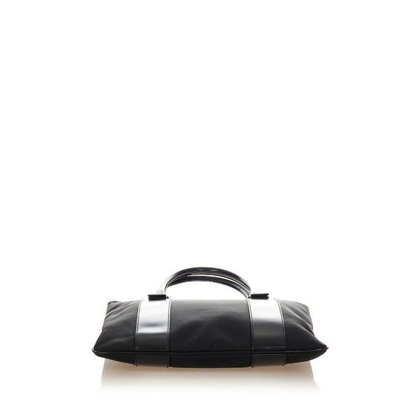 サルヴァトーレフェラガモ トートバッグ AU-24 6537 ブラック ナイロン レザー レディース Salvatore Ferragamo 【中古】