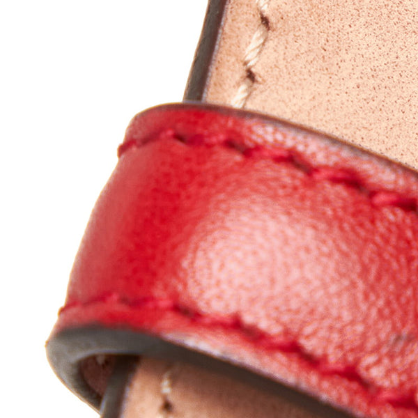 グッチ グッチシマ 368186 レッド レザー ベルト レディース GUCCI 【中古】