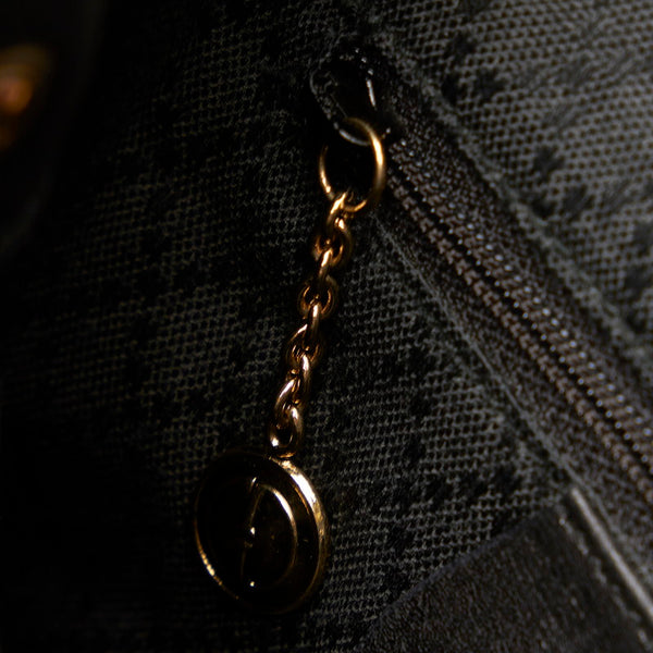 グッチ バンブー 003 3444 ブラック レザー リュック バックパック レディース GUCCI 【中古】