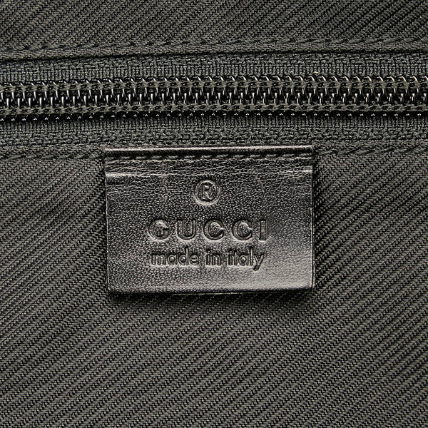 グッチ GGキャンバス 101666 ブラック キャンバス レザー ビジネスバッグ メンズ GUCCI 【中古】