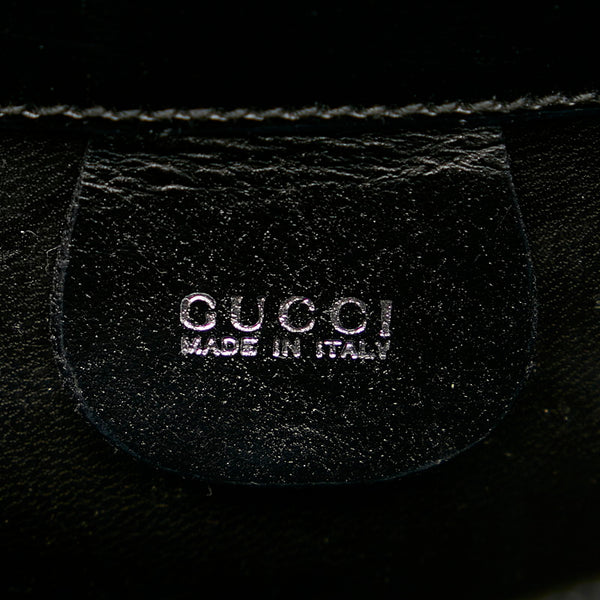 グッチ 039 2058 クリア ブラック  レザー ビニール クラッチバッグ レディース GUCCI 【中古】