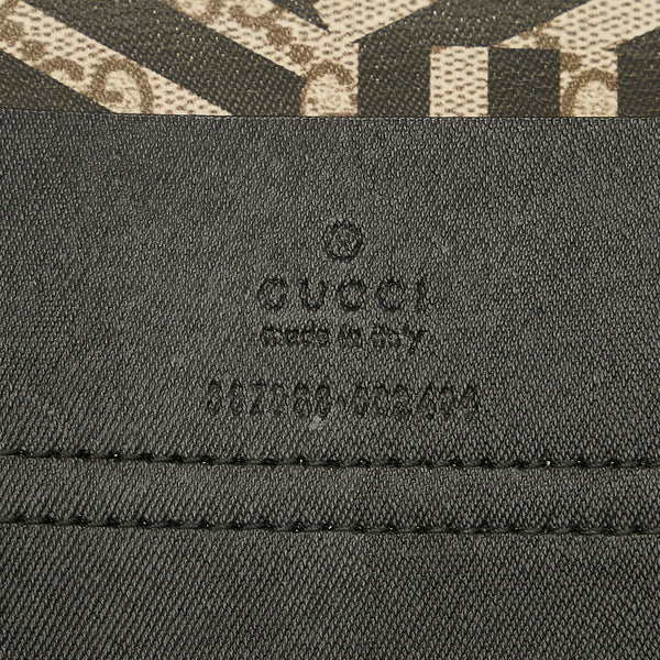 グッチ GGカレイド ブラウン ブラック PVC クラッチバッグ メンズ GUCCI 【中古】