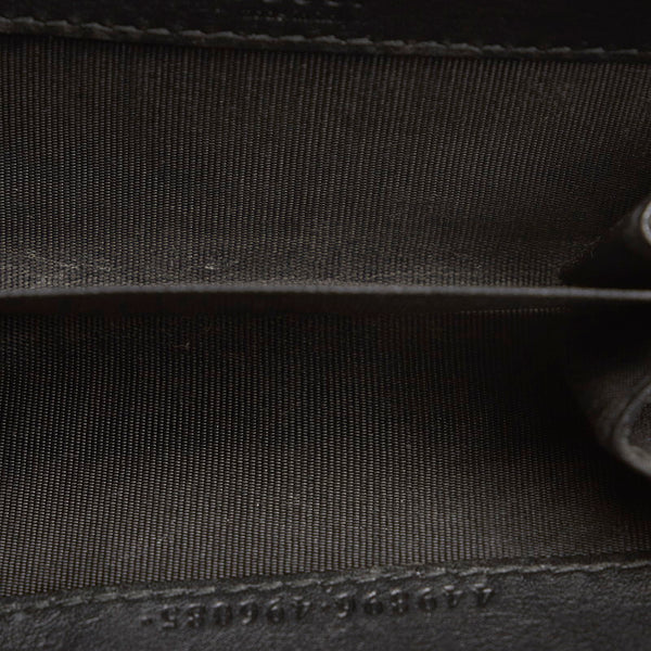 グッチ シマ マイクロＧＧ 449896 ブラック レザー コインケース レディース GUCCI 【中古】