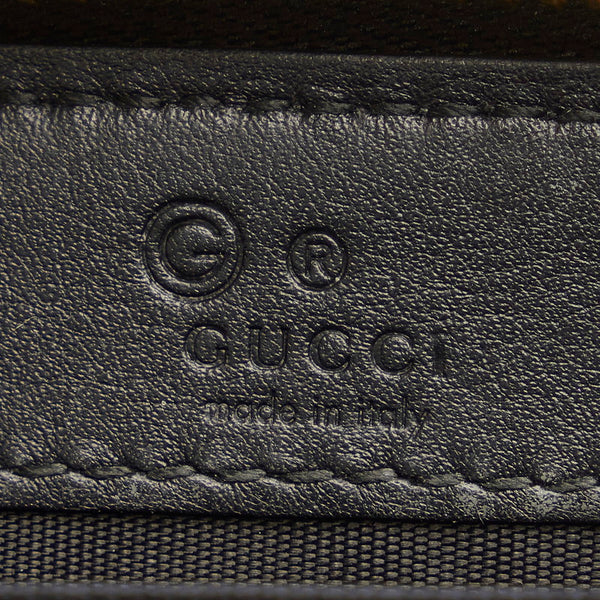 グッチ シマ マイクロＧＧ 449896 ブラック レザー コインケース レディース GUCCI 【中古】