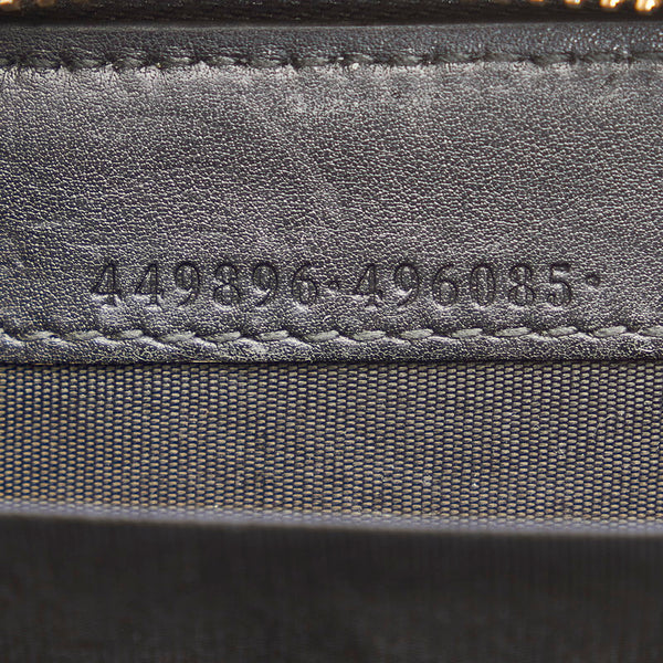 グッチ シマ マイクロＧＧ 449896 ブラック レザー コインケース レディース GUCCI 【中古】