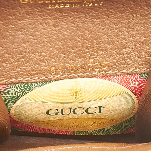 グッチ 64 03 720 ブラウン ベージュ PVC レザー コインケース レディース GUCCI 【中古】