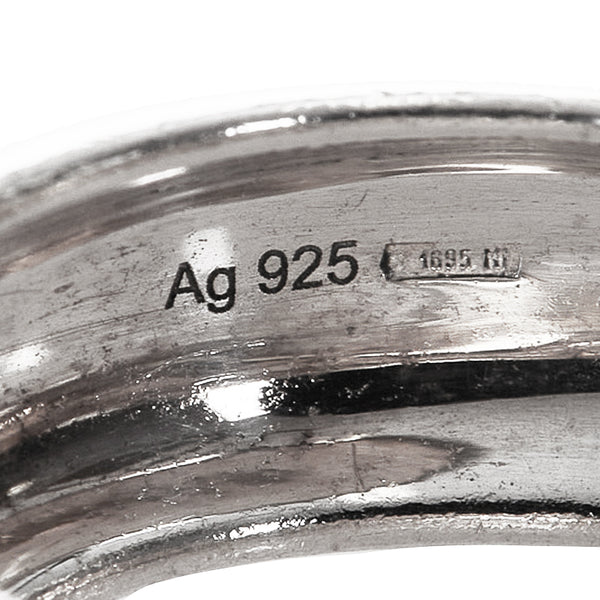 グッチ SV925 シルバー リング 指輪 レディース GUCCI 8号 【中古】