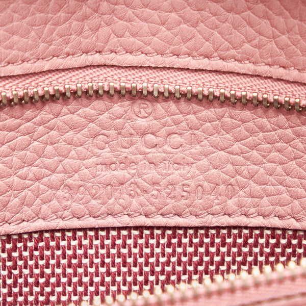 グッチ バンブー デイリー ハンドバッグ ショルダーバッグ ２WAY 392013 ピンク レザー レディース GUCCI 【中古】