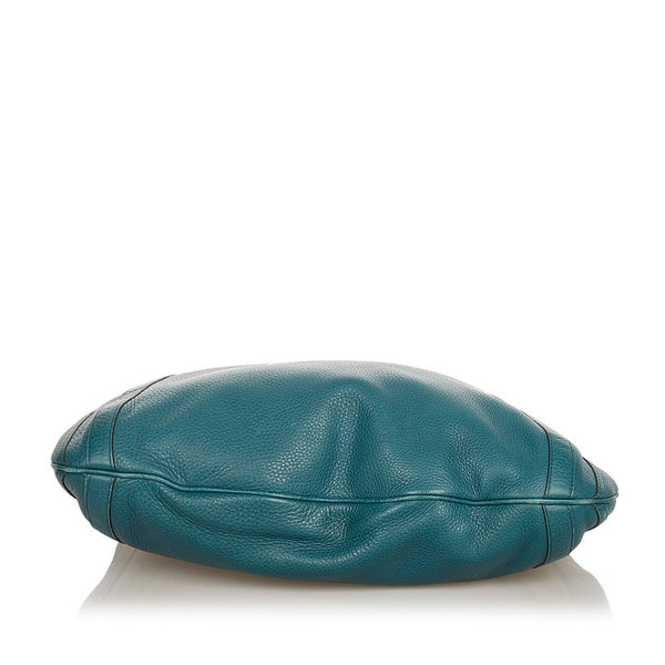 グッチ 268641 グリーン レザー ハンドバッグ ショルダーバッグ２WAY レディース GUCCI 【中古】