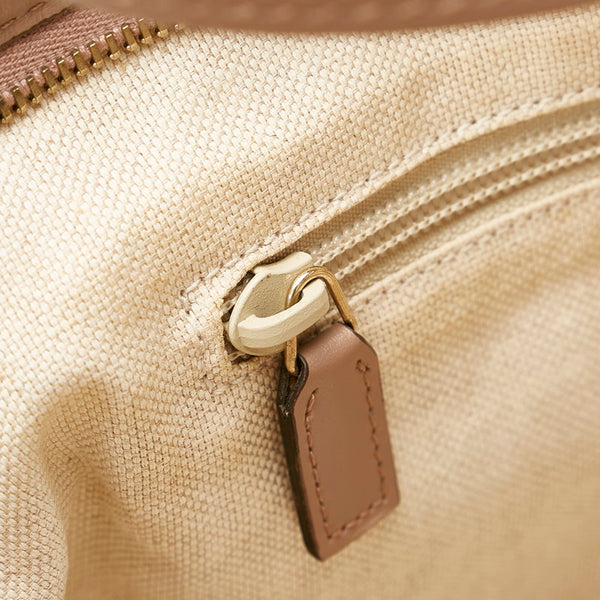 グッチ GGスプリーム 353439 ピンクベージュ ベージュ PVC レザー ハンドバッグ ショルダーバッグ２WAY レディース GUCCI 【中古】