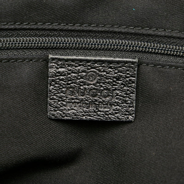 グッチ GGキャンバス プリンシー リボン 177052 ブラック  キャンバス レザー 肩掛け ショルダーバッグ レディース GUCCI 【中古】