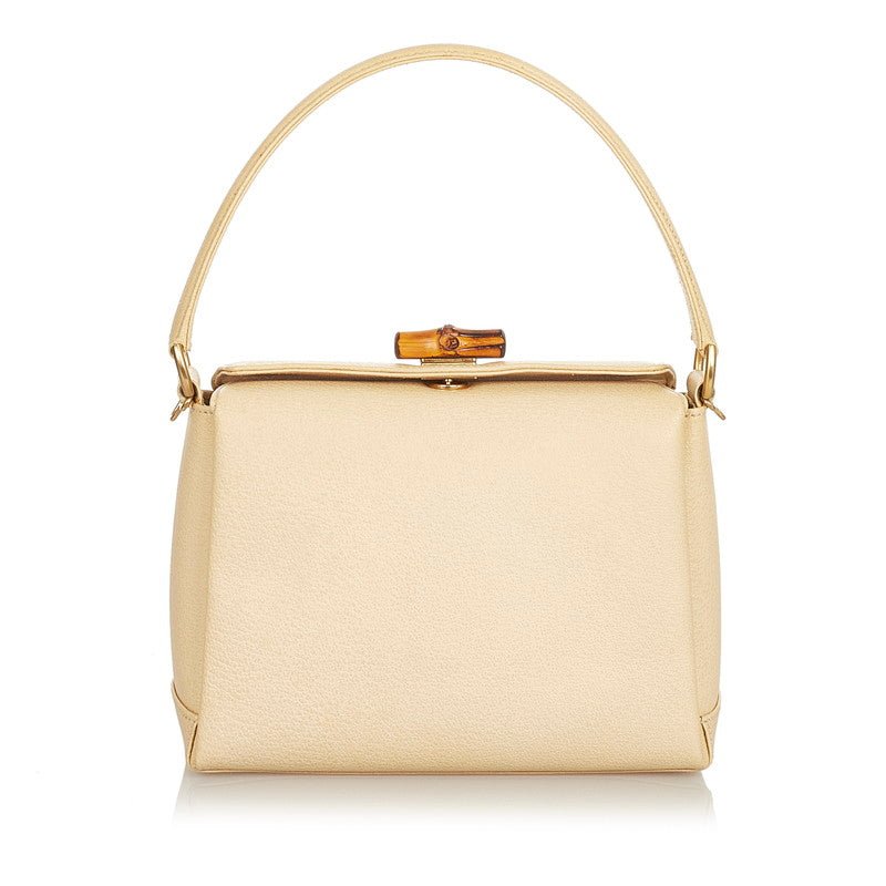 グッチ バンブー 000 926 0175 アイボリー レザー ハンドバッグ ショルダーバッグ 2WAY レディース GUCCI 【中古】
